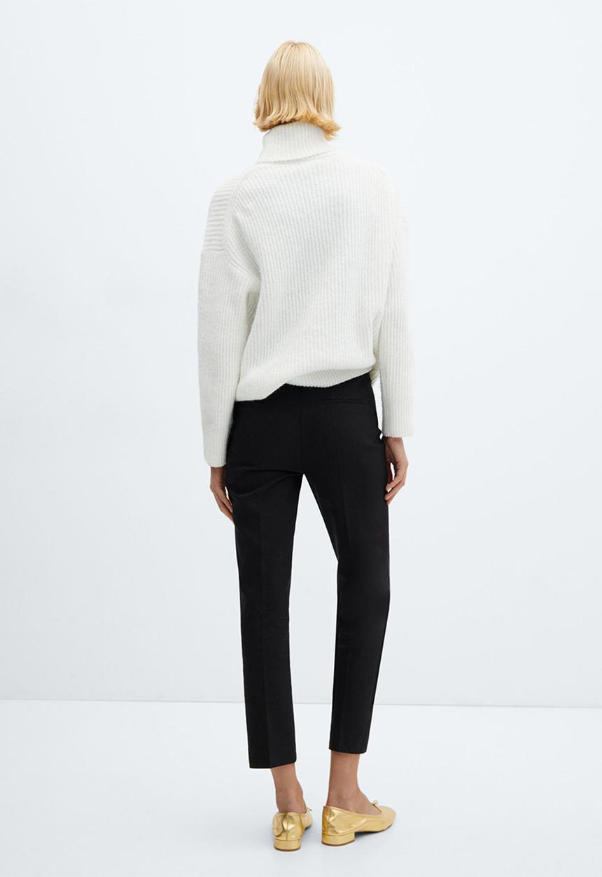 MANGO - Trousers Botones - Black