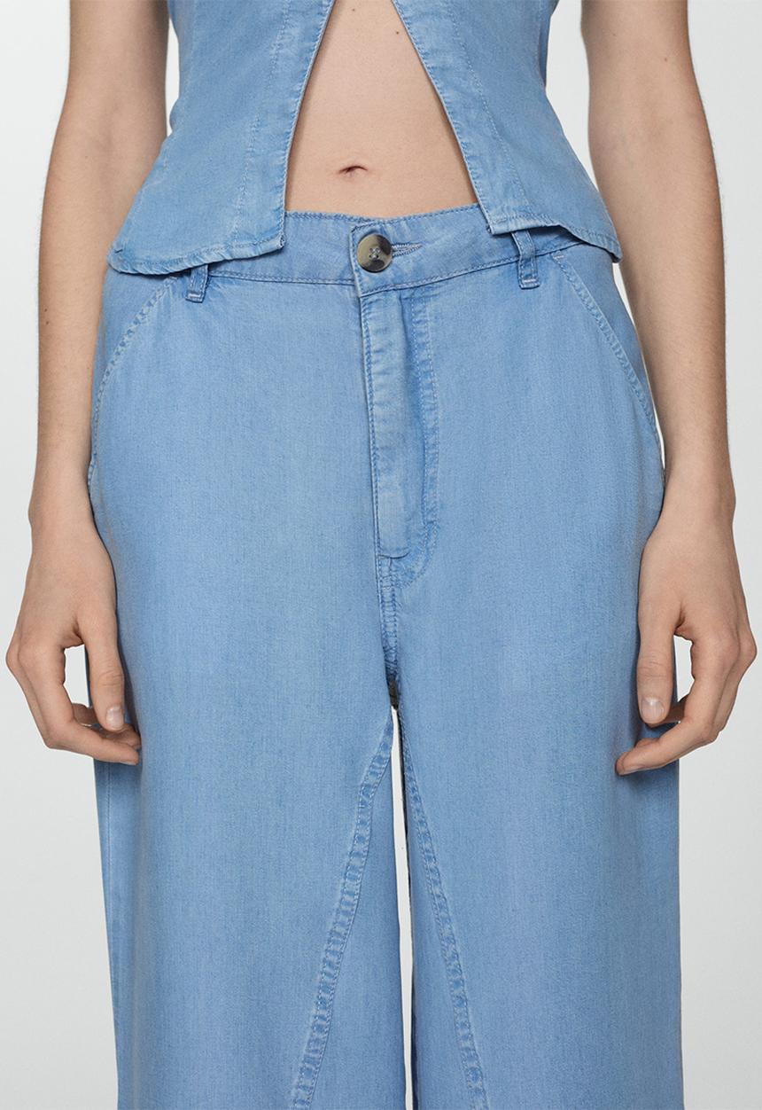 MANGO - Trousers Bianca - Open Blue