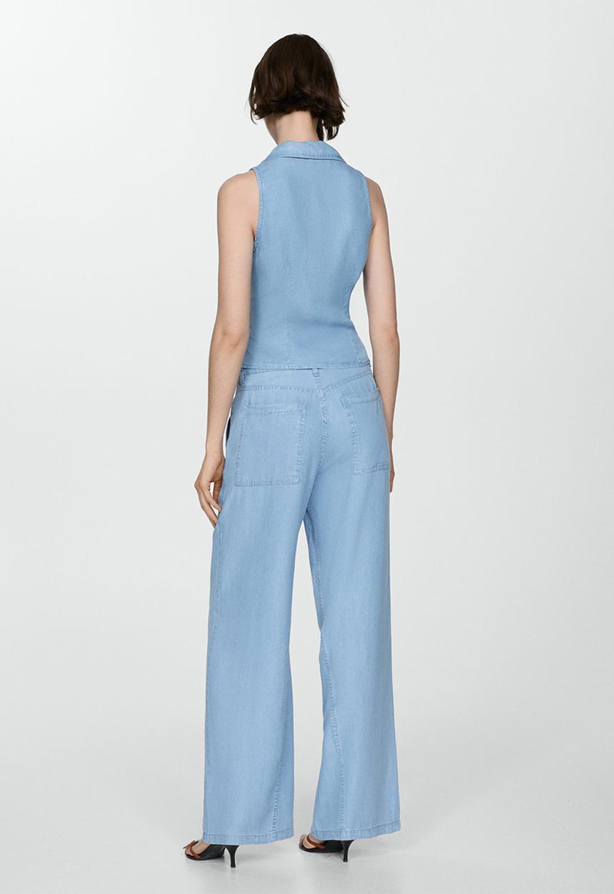 MANGO - Trousers Bianca - Open Blue