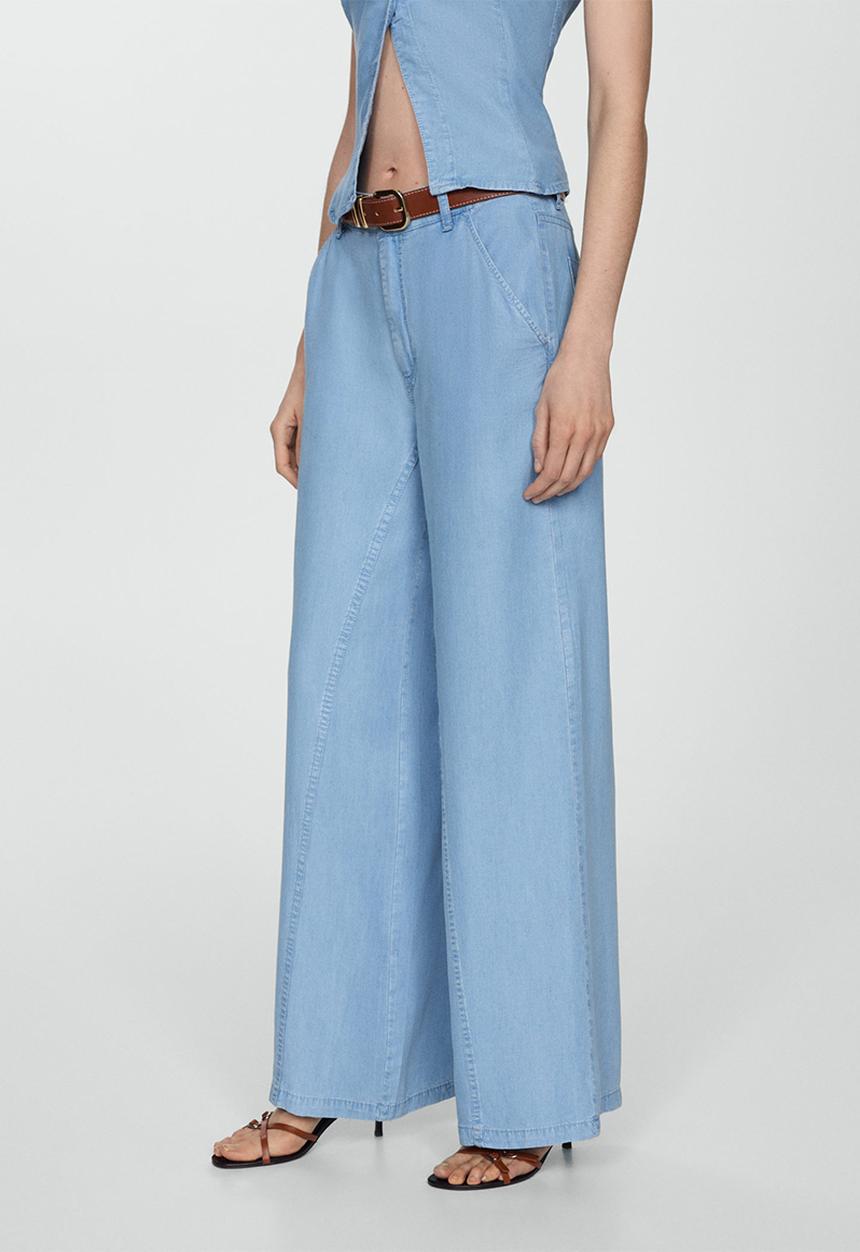 MANGO - Trousers Bianca - Open Blue