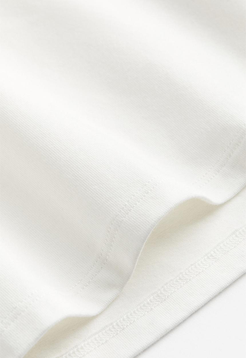 H&M - Square-neck jersey top - white