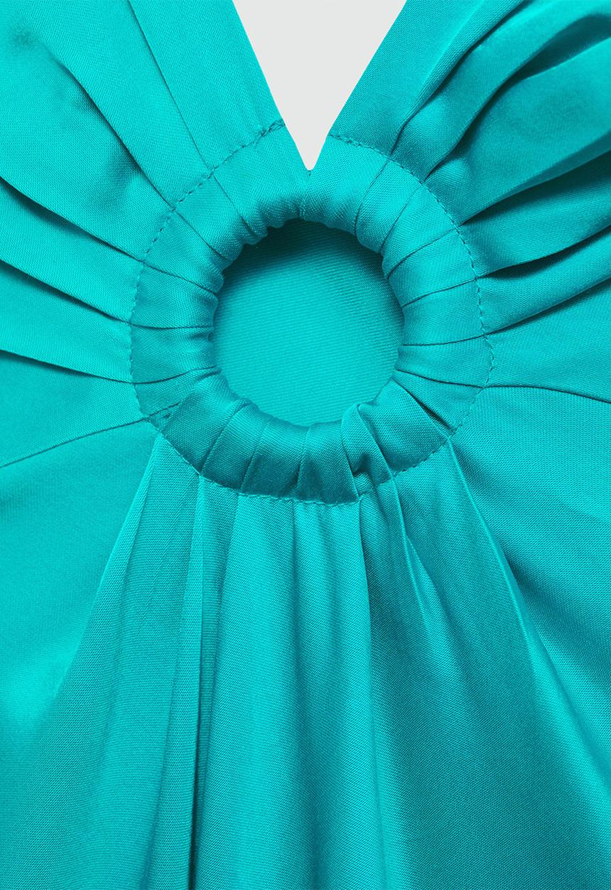 MANGO - Dress Aurora - Turquoise