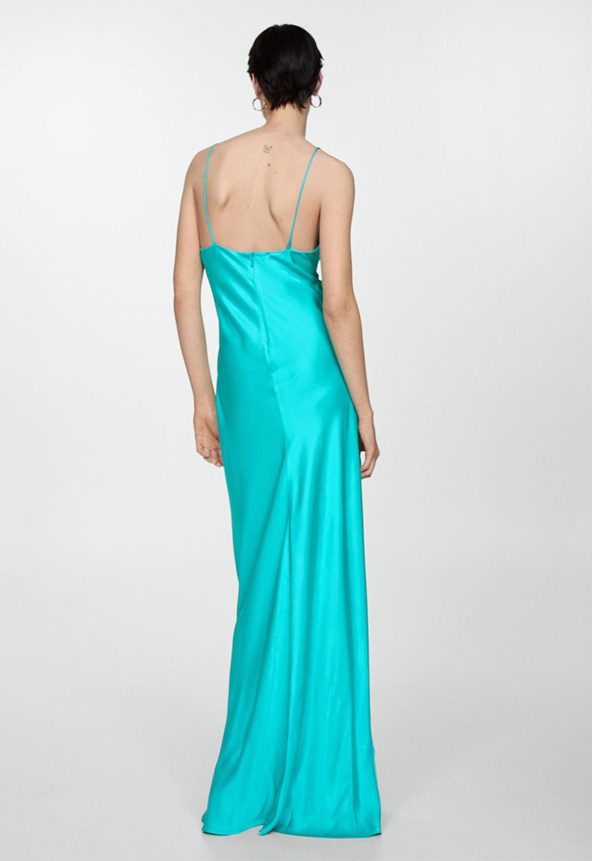MANGO - Dress Aurora - Turquoise