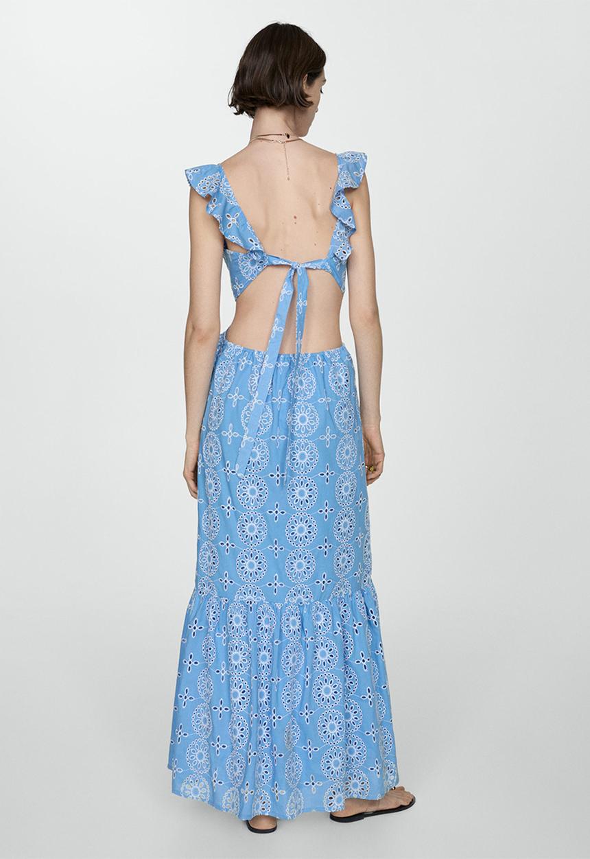 MANGO - Dress Juliet - Medium Blue