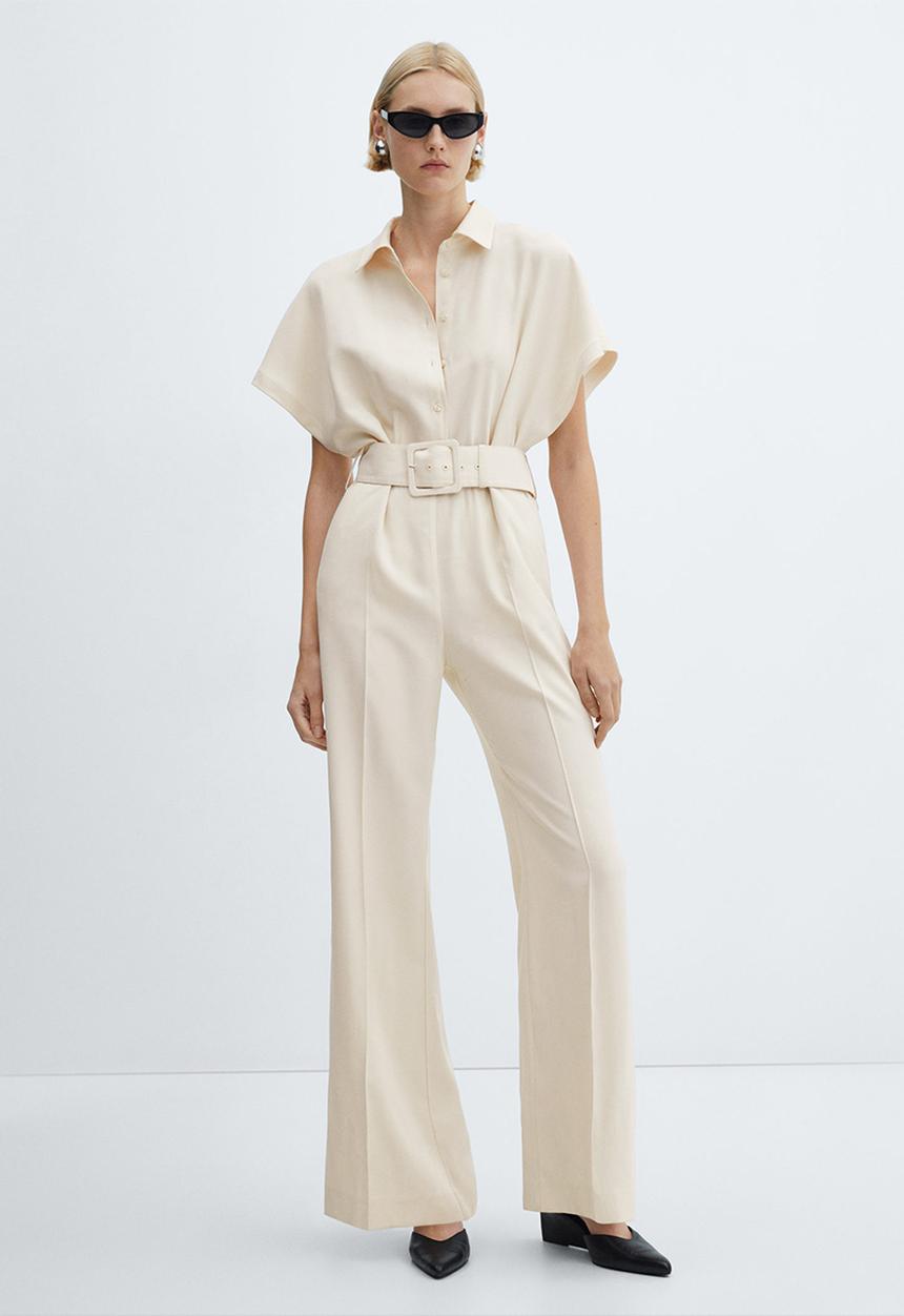 MANGO - One-Piece Suit Nantes - Light Beige