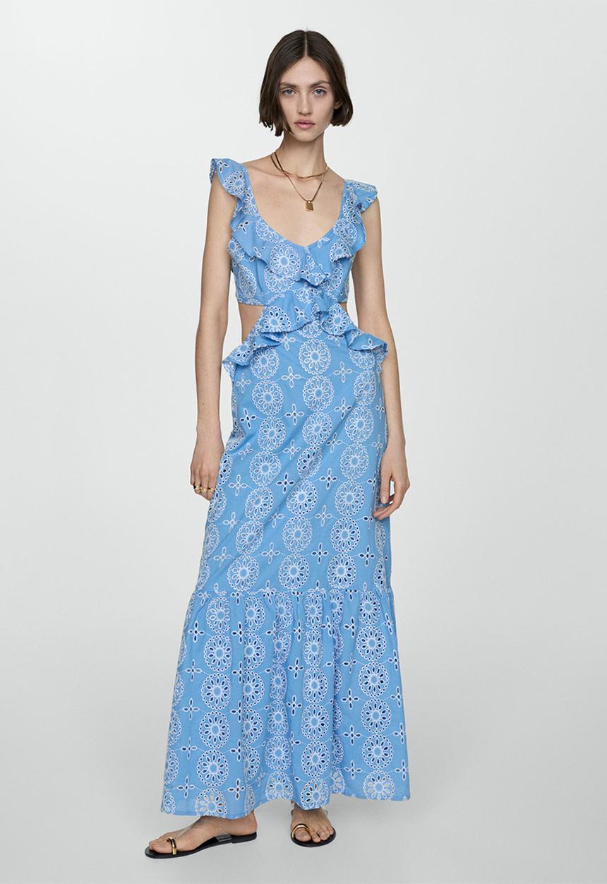 MANGO - Dress Juliet - Medium Blue