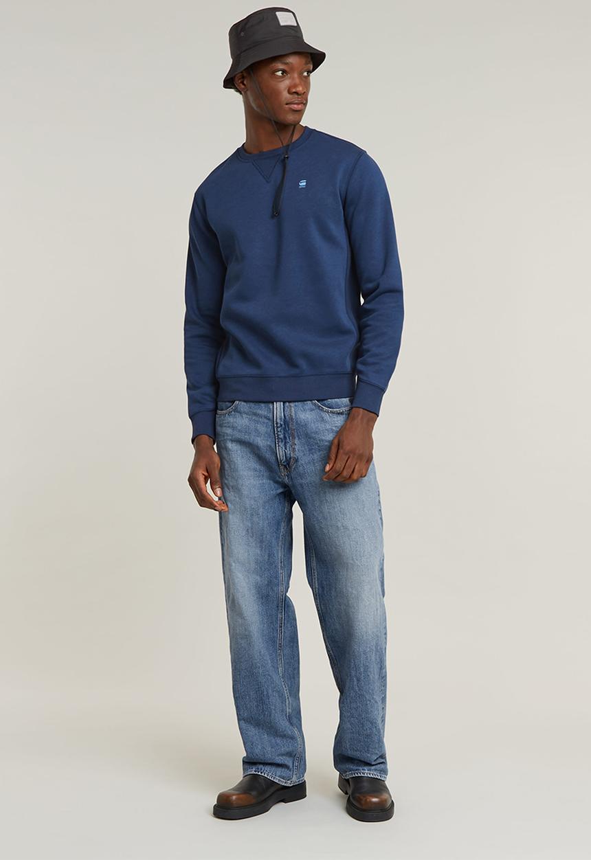 G-STAR - Premium core r sw long sleeve - dk sea blue