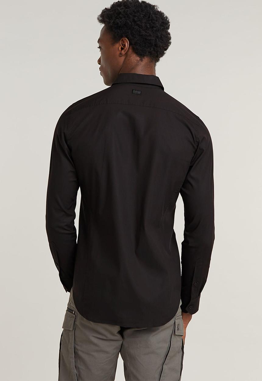 G-STAR - Uniform Slim Shirt l\s - dk black