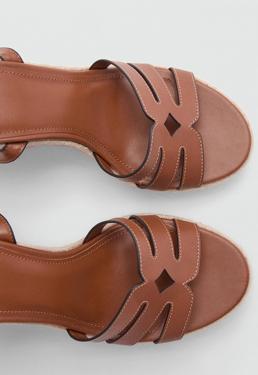 MANGO - Aurora espadrille - medium brown