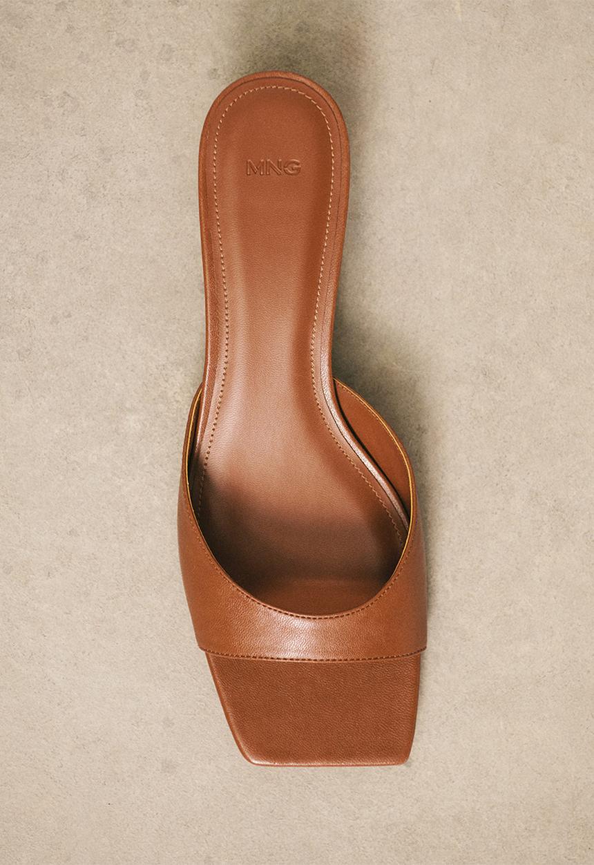 MANGO - Bibi midi heel - medium brown