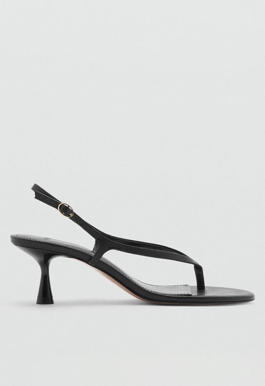 MANGO - Uri midi heel - black