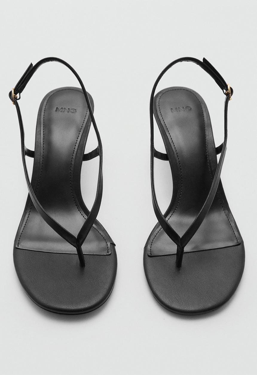 MANGO - Uri midi heel - black