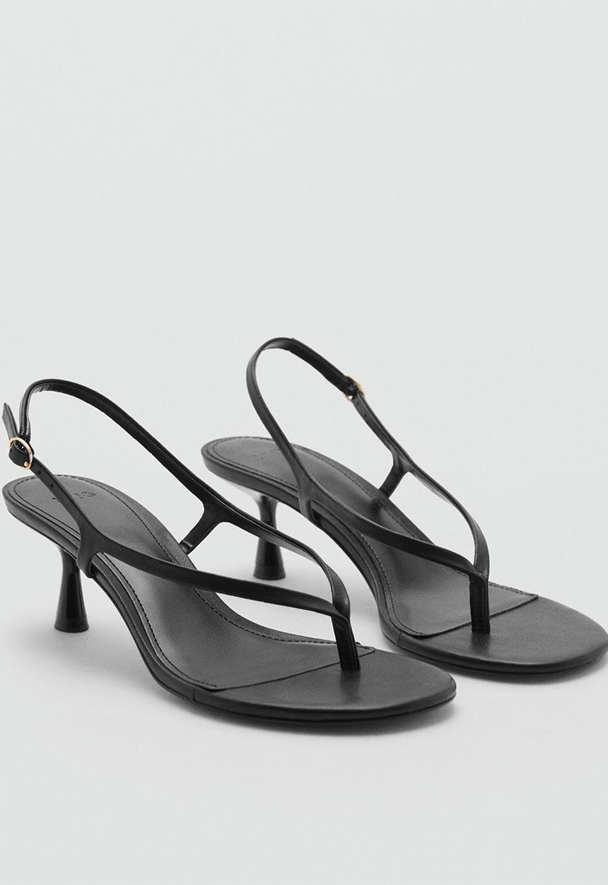 MANGO - Uri midi heel - black