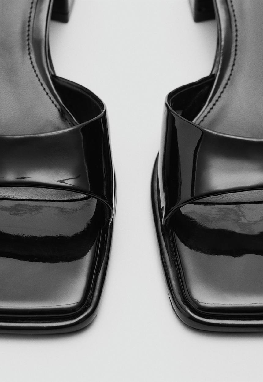 MANGO - Welt mule heel - black