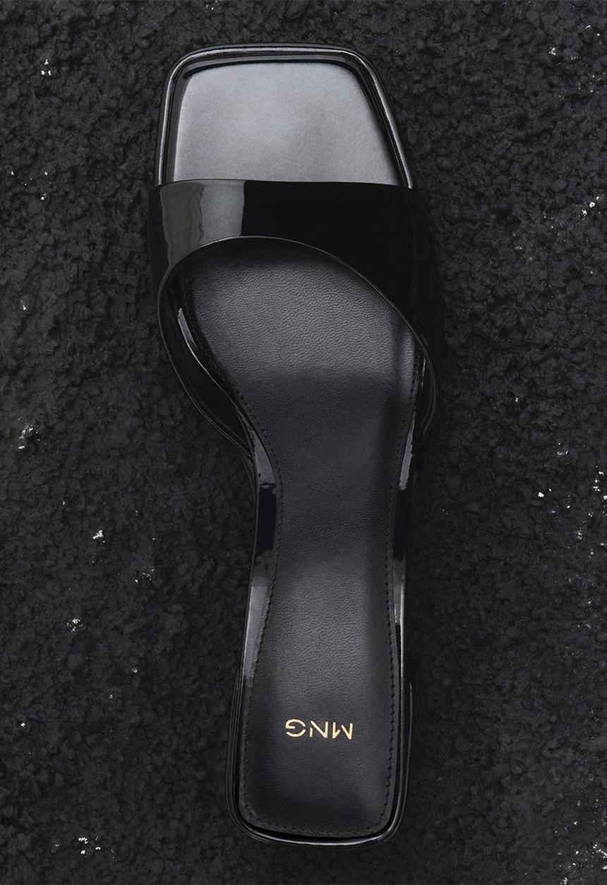 MANGO - Welt mule heel - black