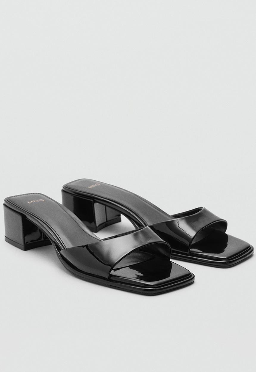 MANGO - Welt mule heel - black