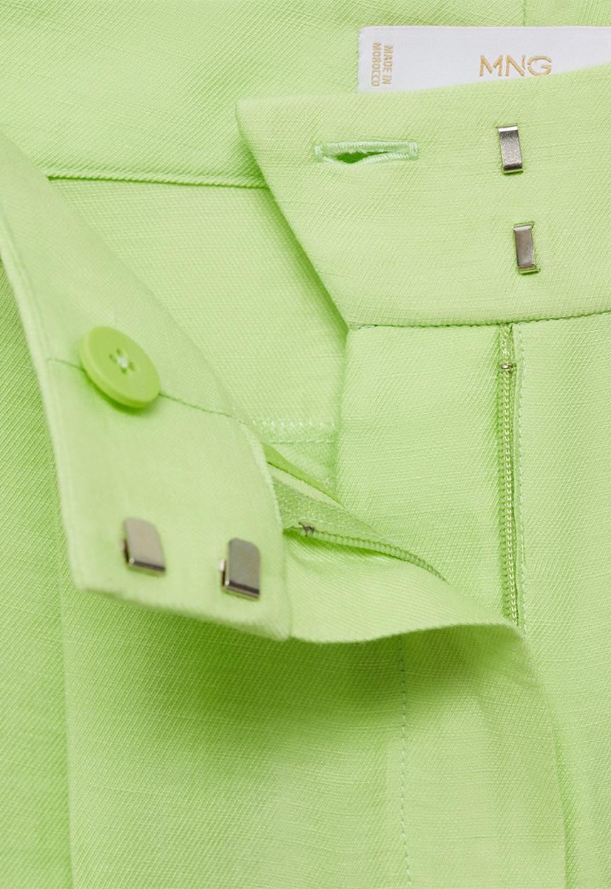 MANGO - Trousers Lime - lime