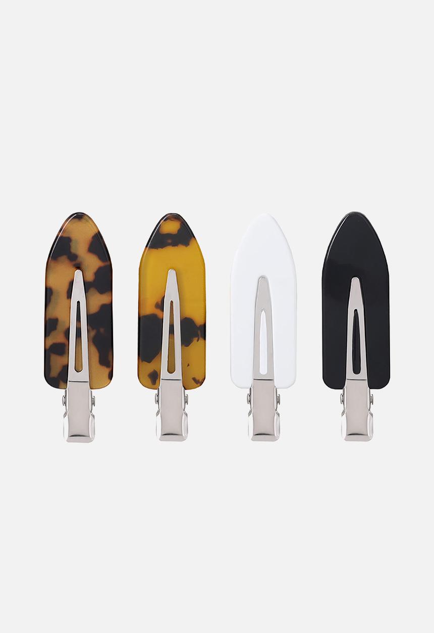 W7 Cosmetics - Creaseless Hair Clips - Monochrome