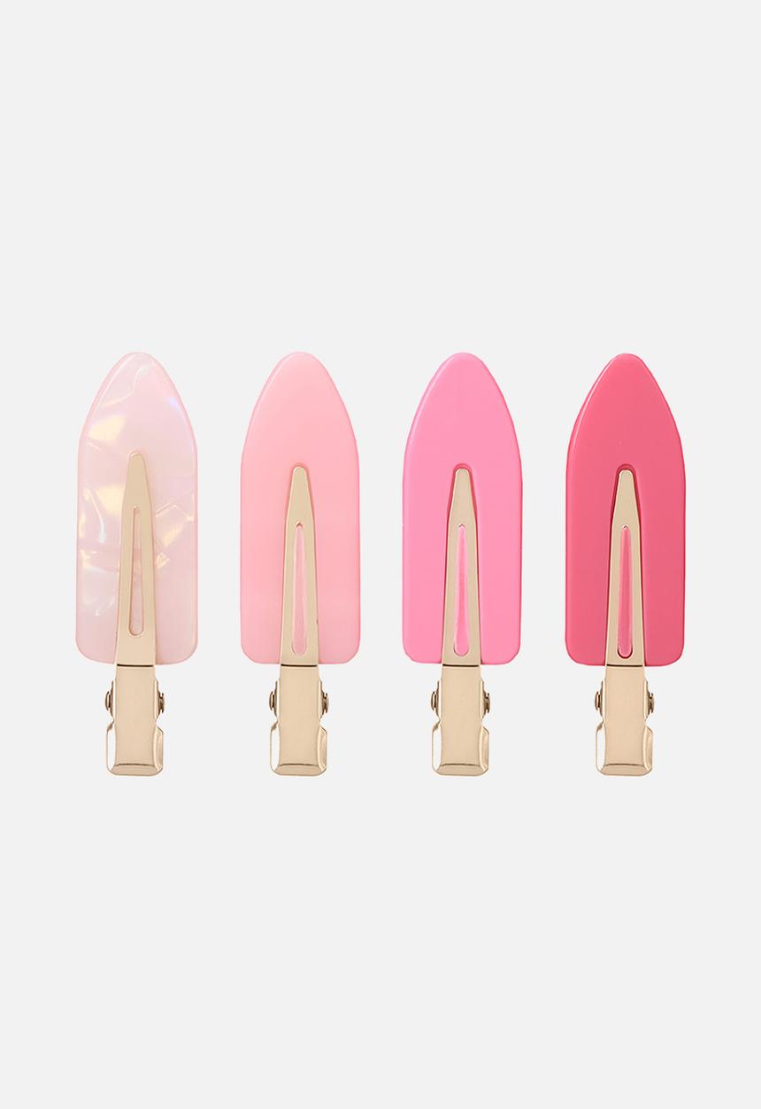 W7 Cosmetics - Creaseless Hair Clips - Blush