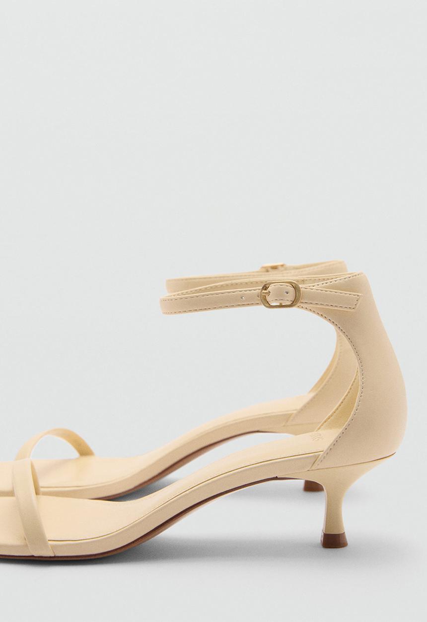MANGO - Flora midi heel - light pastel yellow