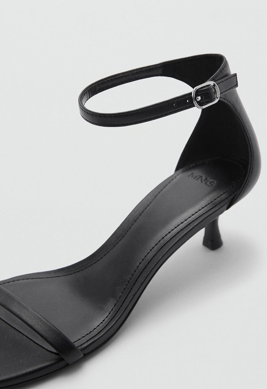 MANGO - Flora midi heel - black