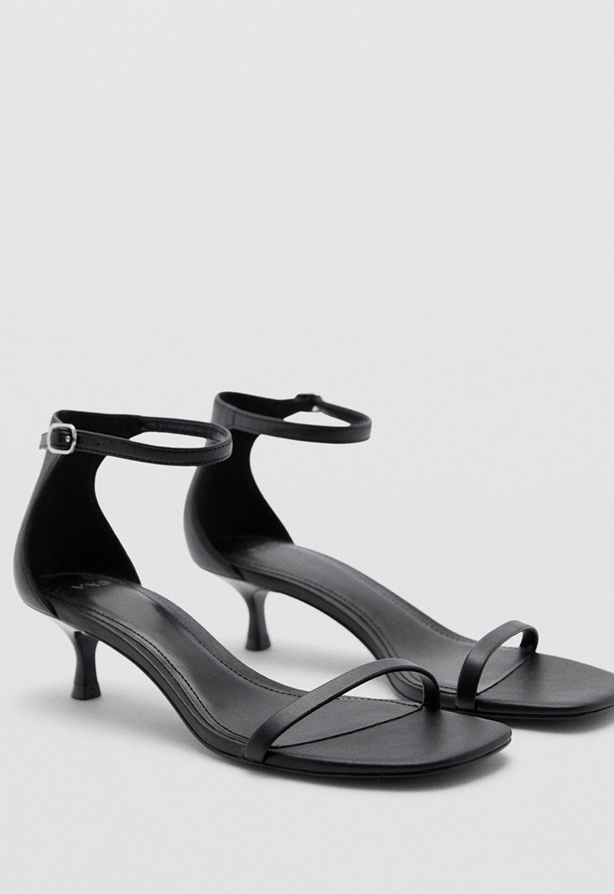 MANGO - Flora midi heel - black