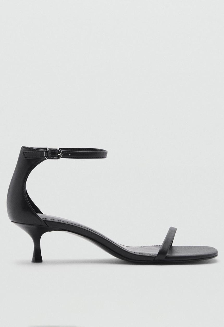MANGO - Flora midi heel - black