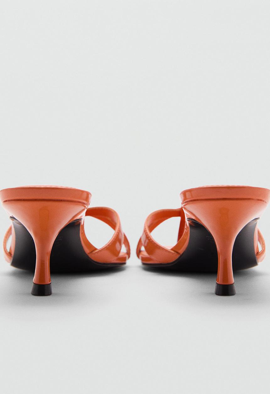 MANGO - Plane1 midi heel - orange