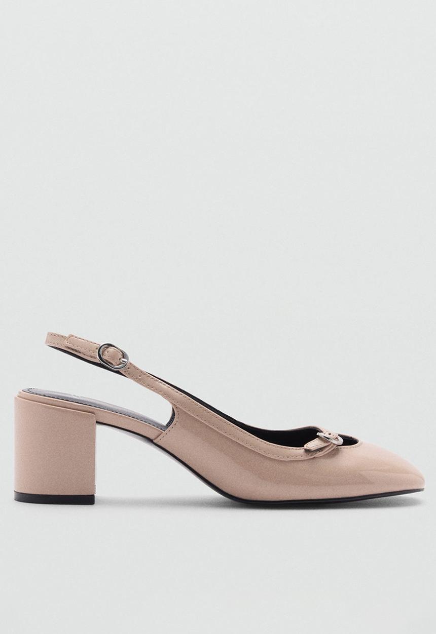 MANGO - Lole slingback block heel - light pastel pink