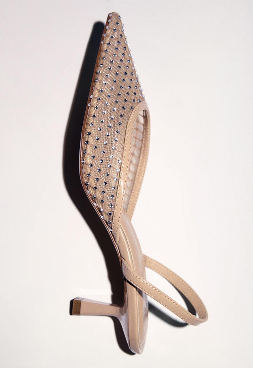 MANGO - Greta midi heel - light pastel pink
