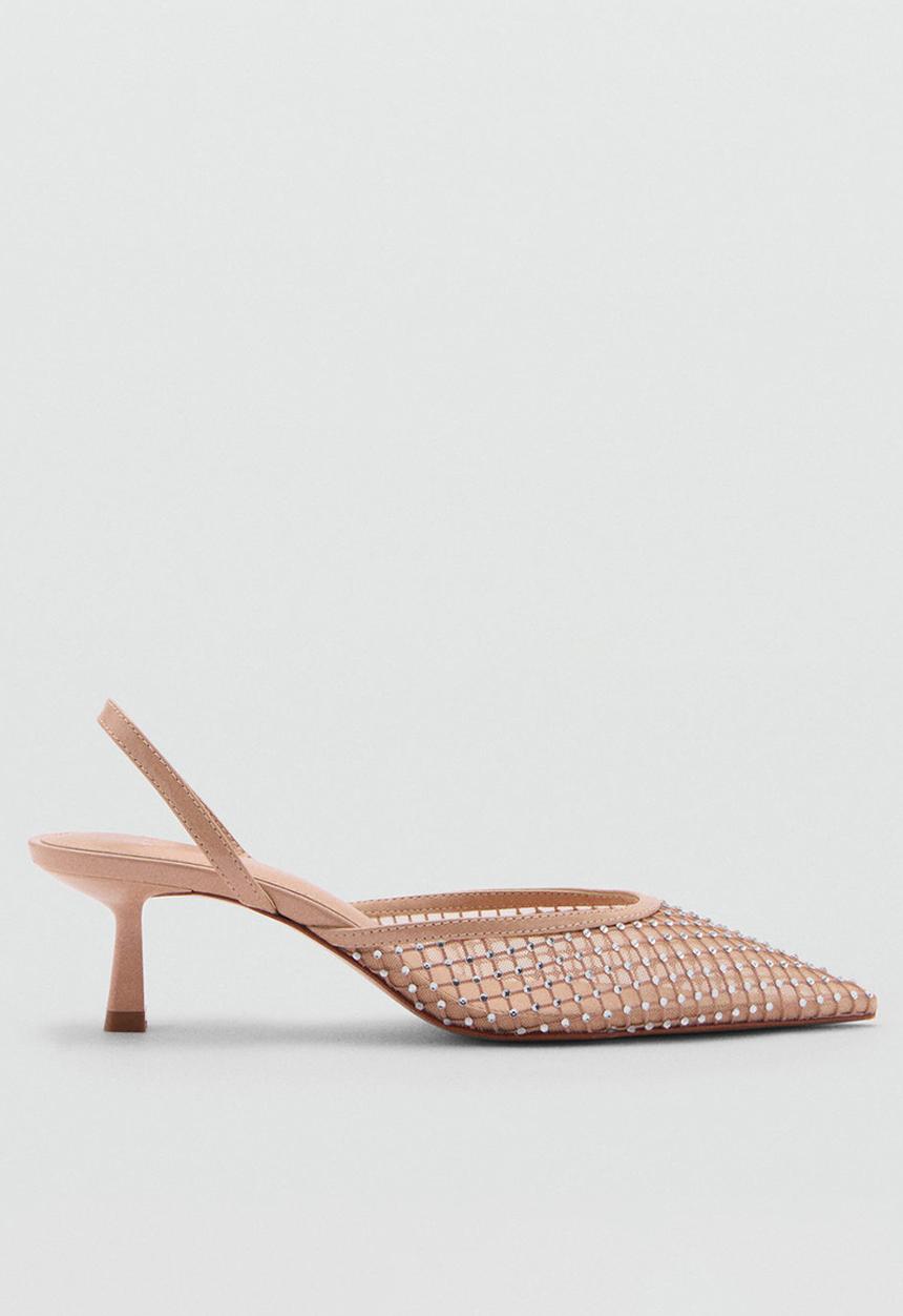 MANGO - Greta midi heel - light pastel pink
