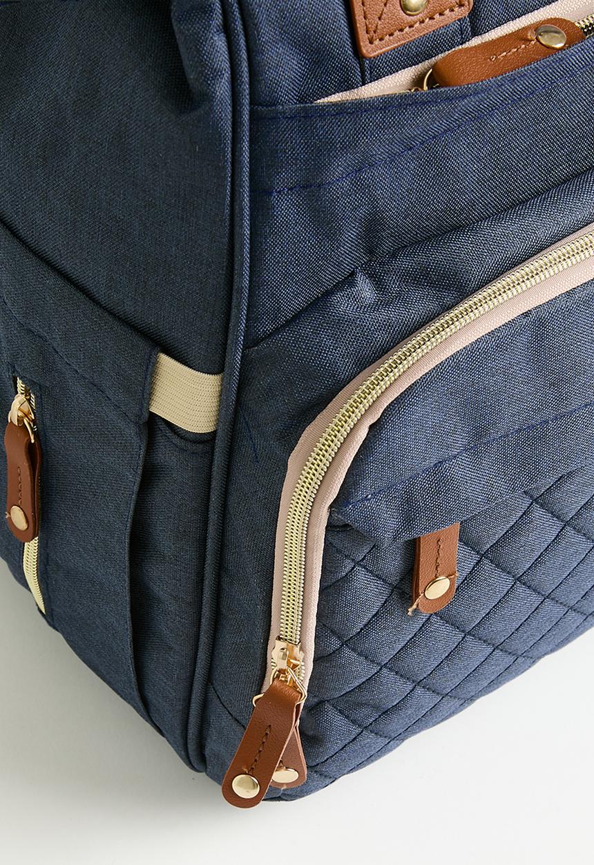 Pop Candy - Nappy bag - navy & brown
