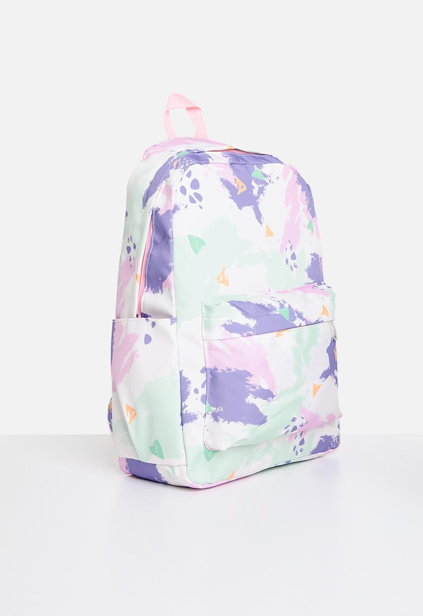 Pop Candy - 3 Piece abtract print bag set - purple