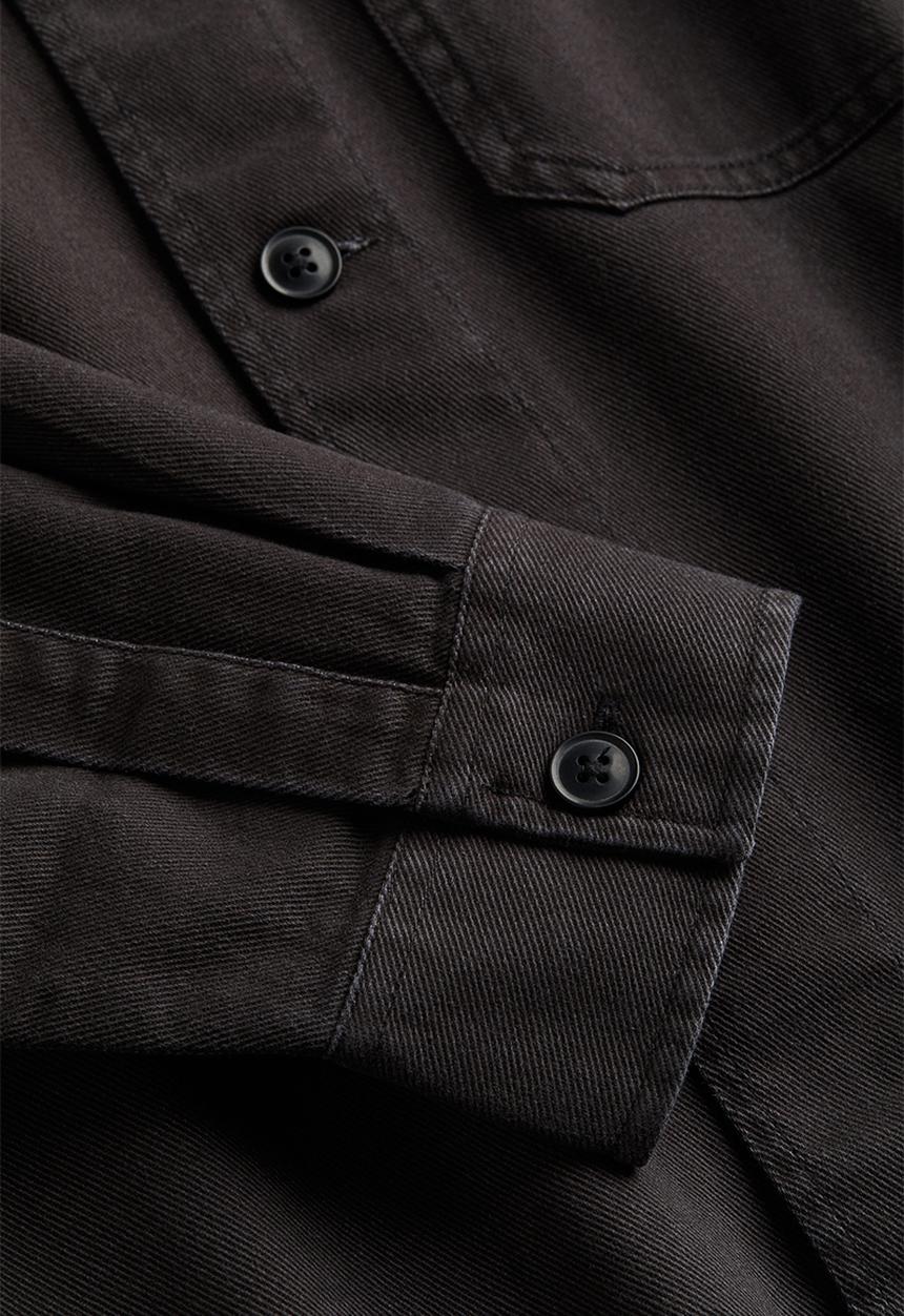 H&M - Regular fit twill shacket - dark brown