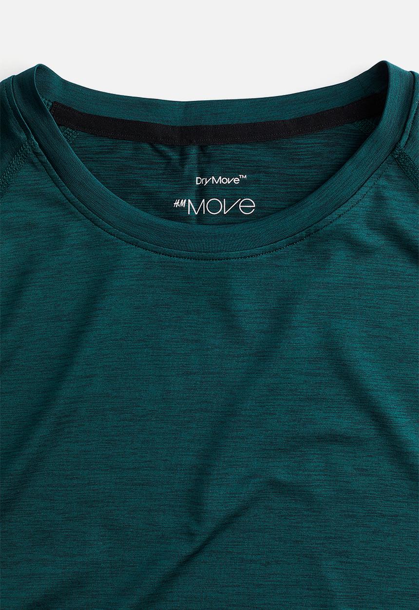 H&M - Drymove™ muscle fit pro training T-shirt - dark turquoise