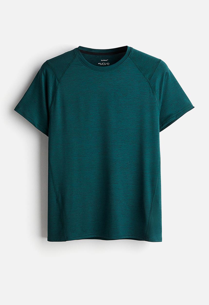 H&M - Drymove™ muscle fit pro training T-shirt - dark turquoise