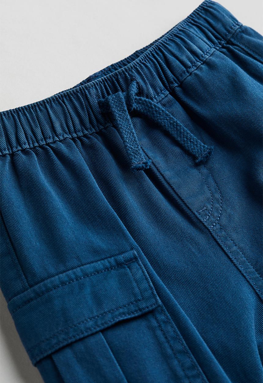 H&M - Cotton twill joggers - blue