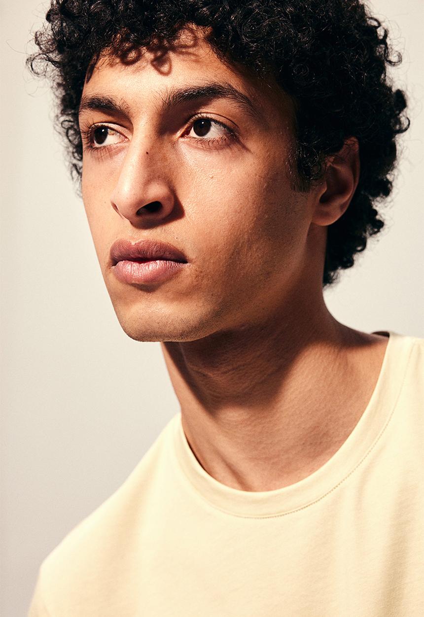 H&M - Slim fit pima cotton T-shirt - beige