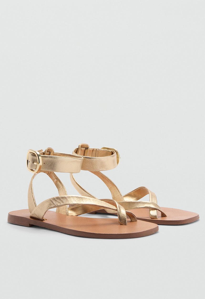 MANGO - Cudi ankle strap - gold