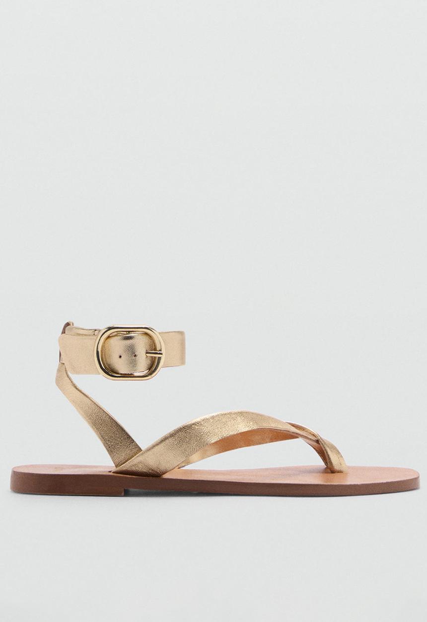 MANGO - Cudi ankle strap - gold
