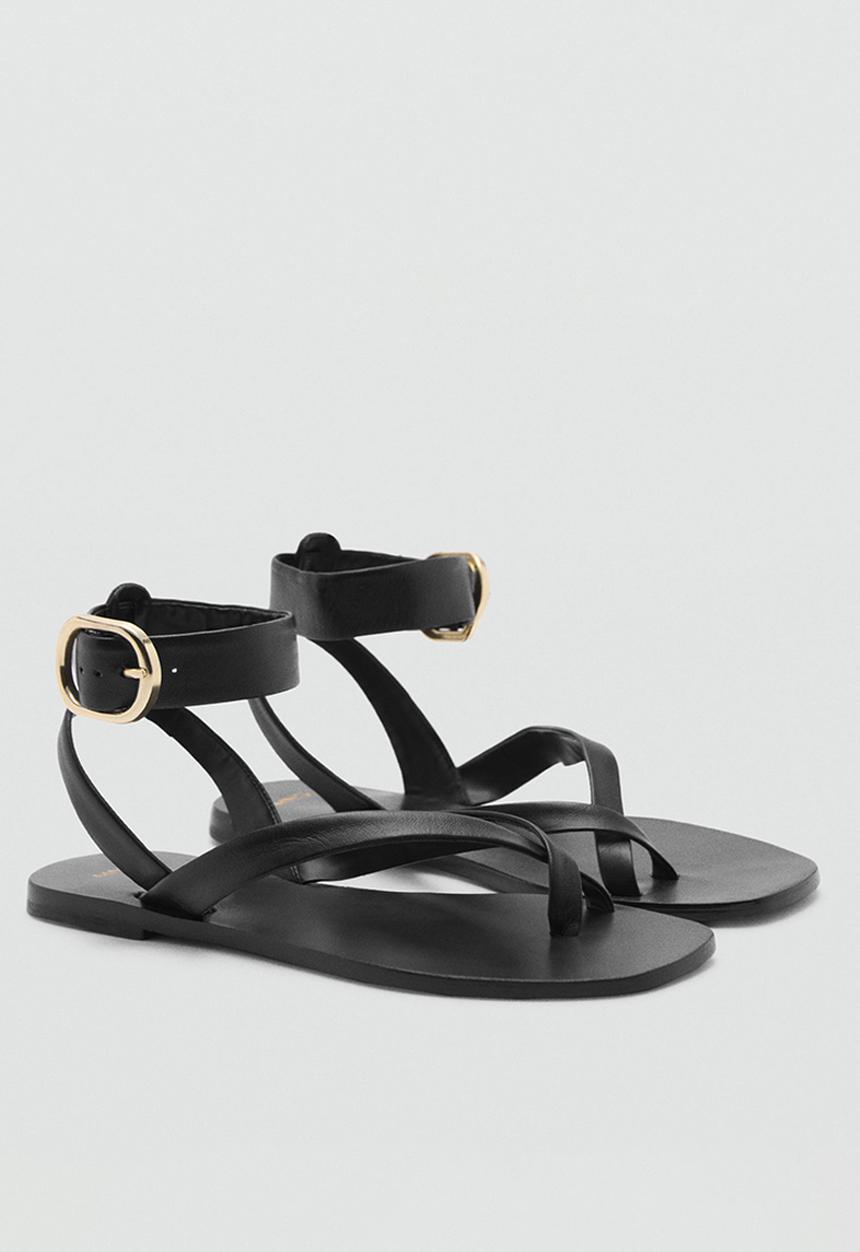 MANGO - Cudi1 ankle strap - black