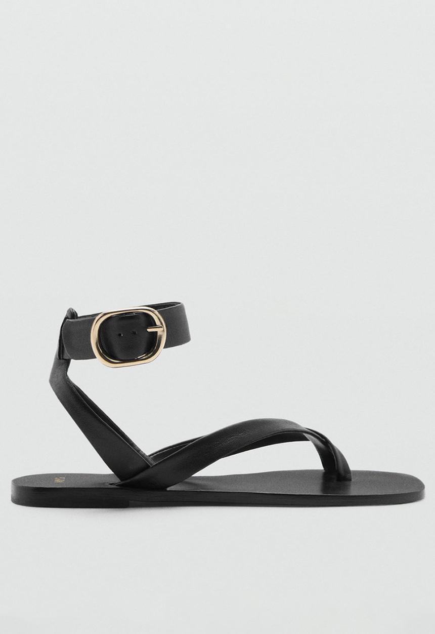 MANGO - Cudi1 ankle strap - black