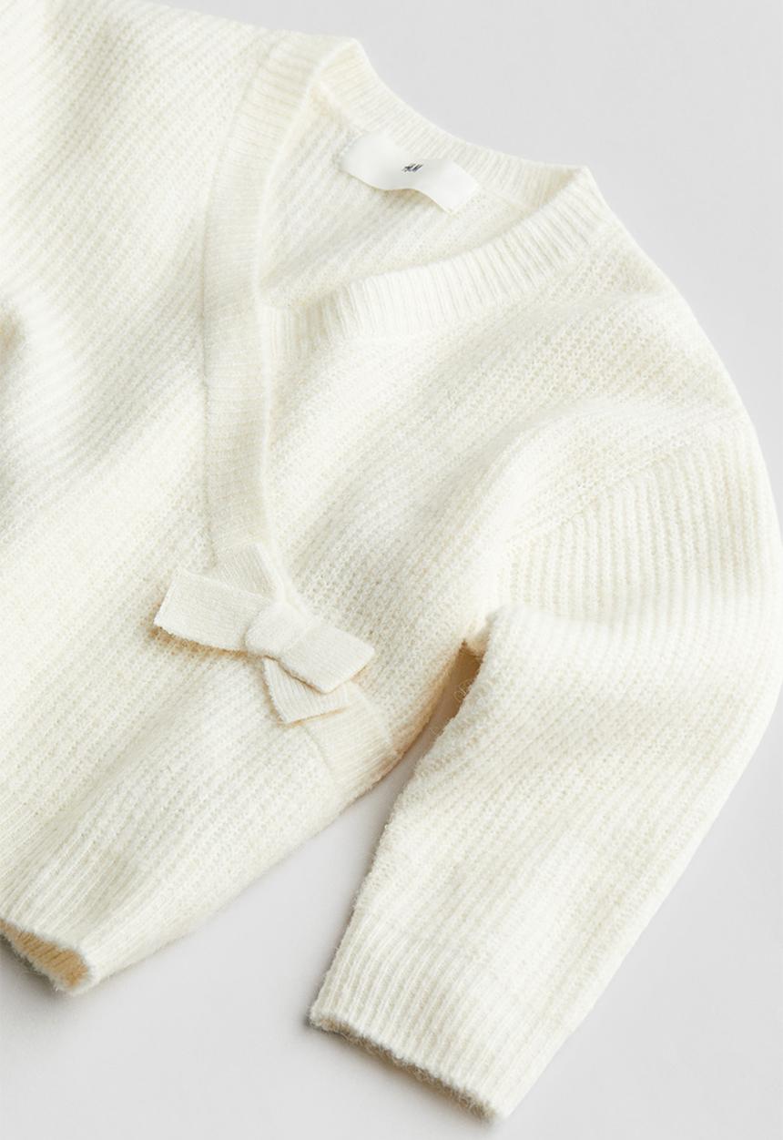 H&M - Wrapover jumper - white