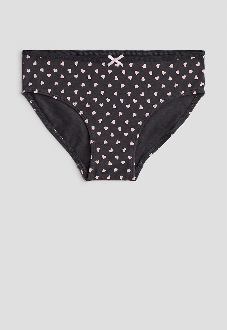 H&M - 5-Pack cotton briefs - light pink hearts