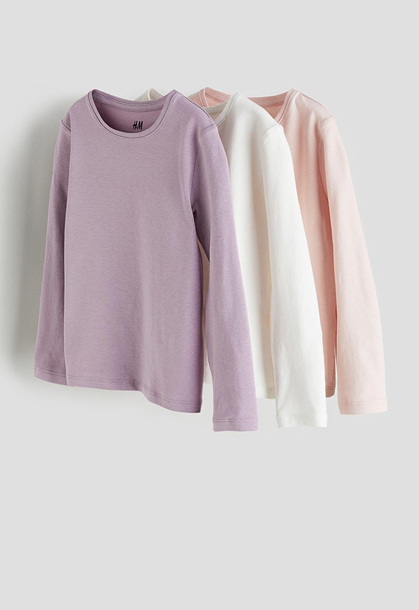 H&M - 3-Pack long-sleeved tops - multi