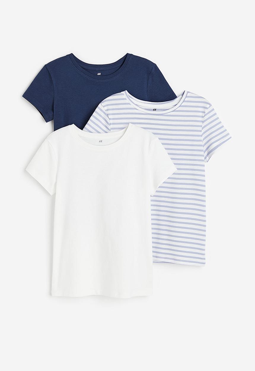H&M - 3-pack cotton t-shirts - multi