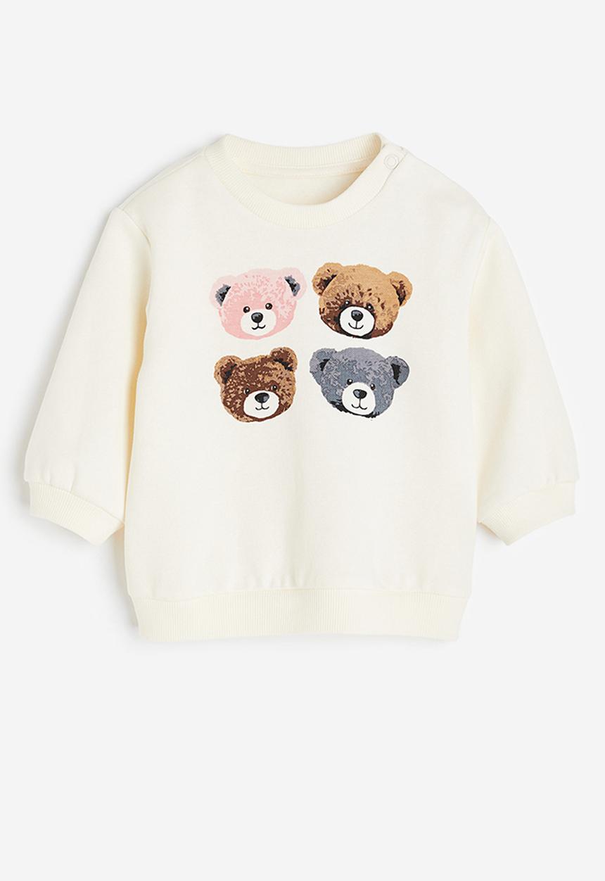 H&M - Sweatshirt - white teddy bears 