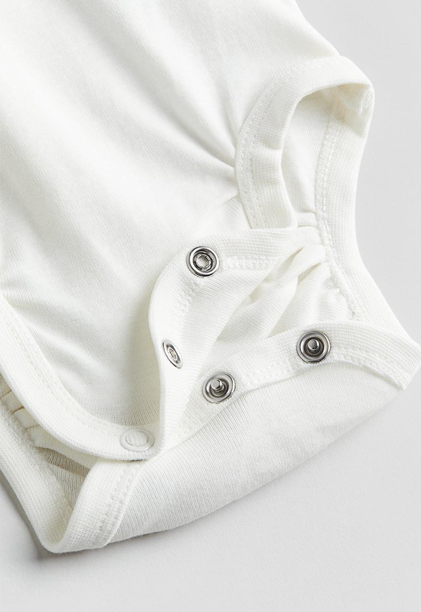 H&M - 2-piece bodysuit and dungaree set - green,white