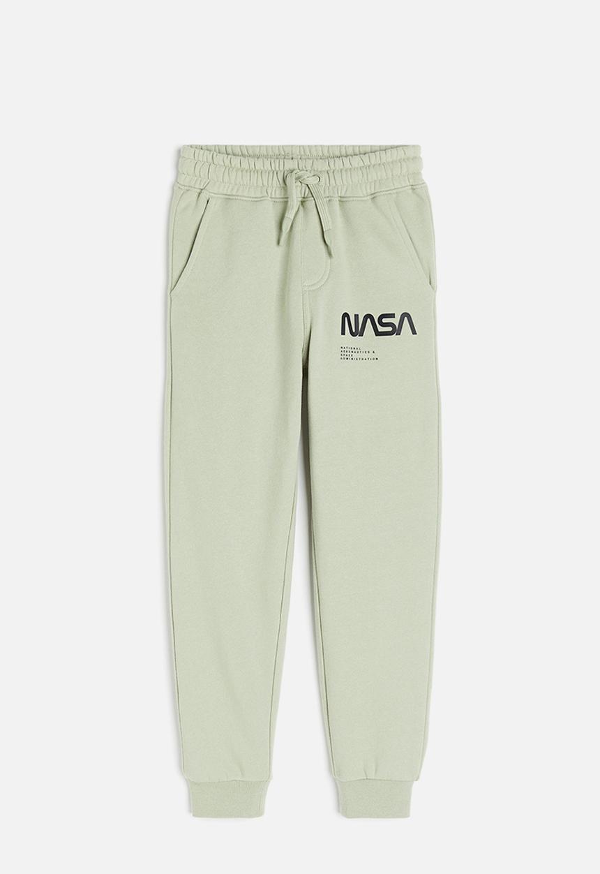 H&M - Print-motif joggers - green
