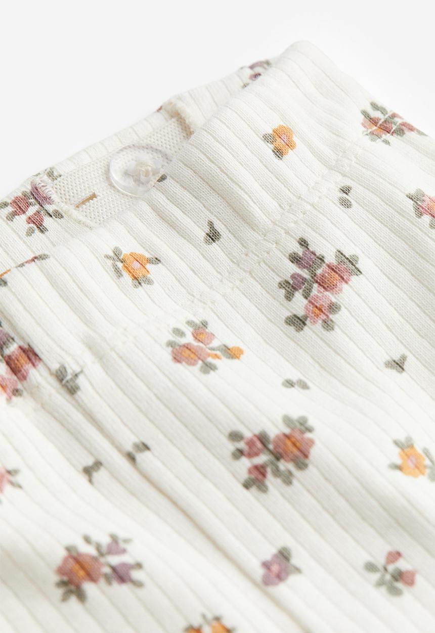 H&M - 2-Piece cotton set - light denim blue floral